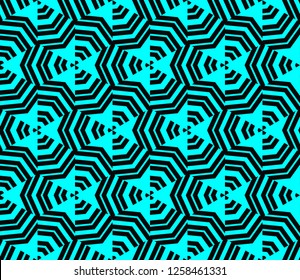 Geometric shape abstract vector illustration. Seamless pattern.