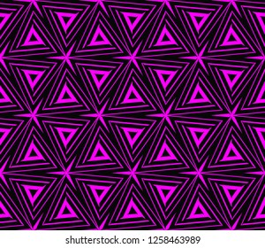 Geometric shape abstract vector illustration. Seamless pattern.