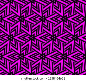 Geometric shape abstract vector illustration. Seamless pattern.