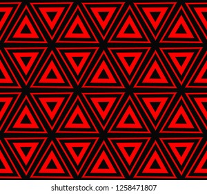 Geometric shape abstract vector illustration. Seamless pattern.