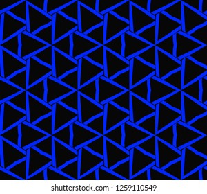 Geometric shape abstract vector illustration. Seamless pattern.