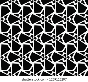 Geometric shape abstract vector illustration. Seamless pattern.