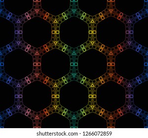 Geometric shape abstract vector illustration. Vector background. Seamless pattern.For design, page fill, wallpaper