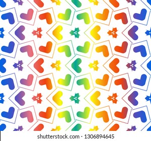 Geometric shape abstract vector illustration. Vector background. Seamless pattern.For design, page fill, wallpaper