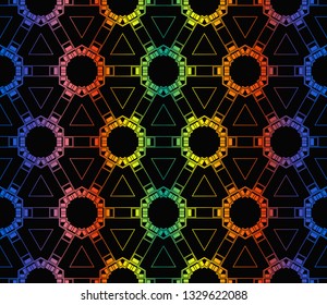 Geometric shape abstract vector illustration. Vector background. Seamless pattern.For design, page fill, wallpaper