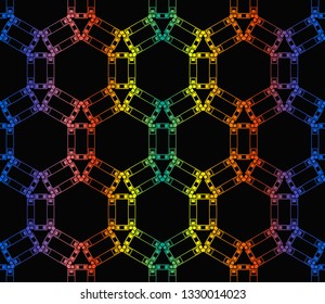 Geometric shape abstract vector illustration. Vector background. Seamless pattern.For design, page fill, wallpaper