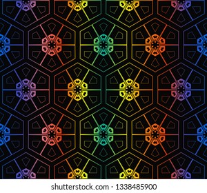 Geometric shape abstract vector illustration. Vector background. Seamless pattern.For design, page fill, wallpaper