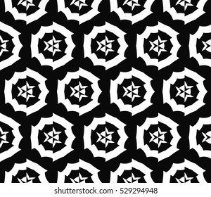 Geometric shape abstract vector illustration. Seamless pattern.