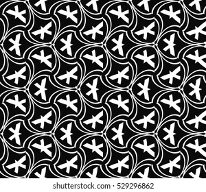 Geometric shape abstract vector illustration. Seamless pattern.