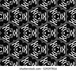 Geometric shape abstract vector illustration. Seamless pattern.
