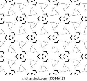 Geometric shape abstract vector illustration. Seamless pattern.