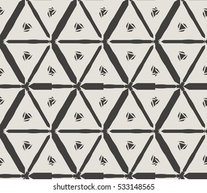 Geometric shape abstract vector illustration. Seamless pattern.