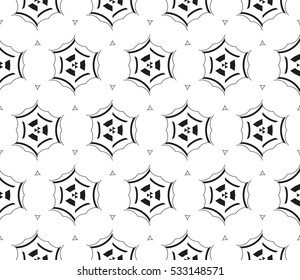 Geometric shape abstract vector illustration. Seamless pattern.