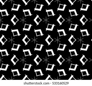 Geometric shape abstract vector illustration. Seamless pattern.