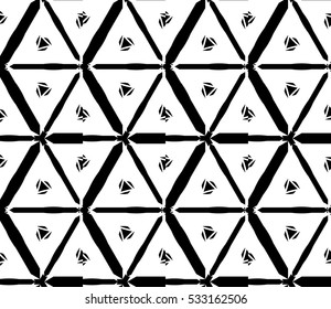 Geometric shape abstract vector illustration. Seamless pattern.