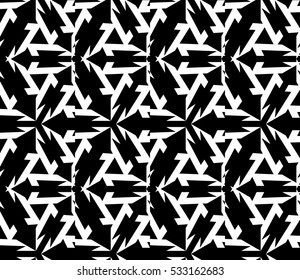 Geometric shape abstract vector illustration. Seamless pattern.