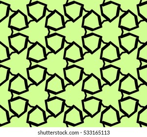 Geometric shape abstract vector illustration. Seamless pattern.