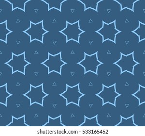 Geometric shape abstract vector illustration. Seamless pattern.