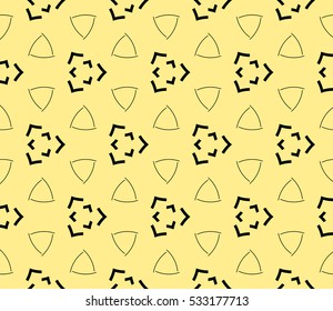 Geometric shape abstract vector illustration. Seamless pattern.