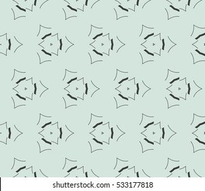 Geometric shape abstract vector illustration. Seamless pattern.