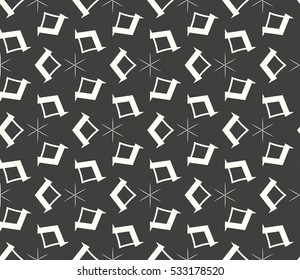 Geometric shape abstract vector illustration. Seamless pattern.