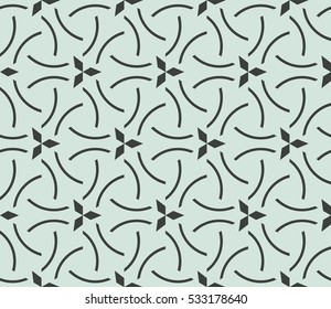 Geometric shape abstract vector illustration. Seamless pattern.