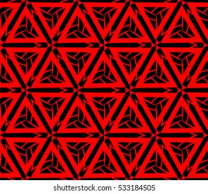 Geometric shape abstract vector illustration. Seamless pattern.
