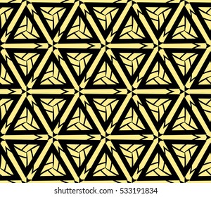 Geometric shape abstract vector illustration. Seamless pattern.