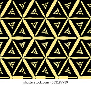 Geometric shape abstract vector illustration. Seamless pattern.