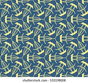 Geometric shape abstract vector illustration. Seamless pattern.