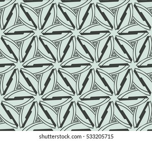 Geometric shape abstract vector illustration. Seamless pattern.
