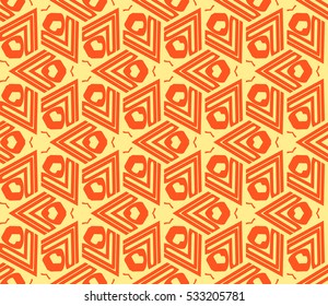 Geometric shape abstract vector illustration. Seamless pattern.