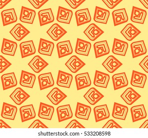 Geometric shape abstract vector illustration. Seamless pattern.
