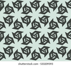 Geometric shape abstract vector illustration. Seamless pattern.