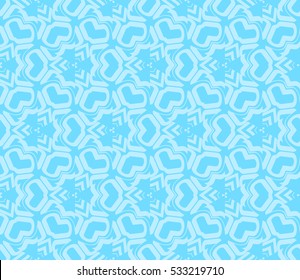 Geometric shape abstract vector illustration. Seamless pattern.