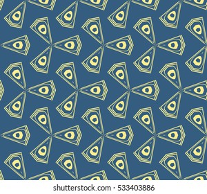 Geometric shape abstract vector illustration. Seamless pattern.