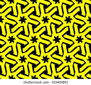 Geometric shape abstract vector illustration. Seamless pattern.