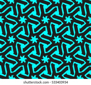 Geometric shape abstract vector illustration. Seamless pattern.