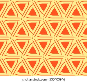 Geometric shape abstract vector illustration. Seamless pattern.