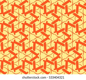 Geometric shape abstract vector illustration. Seamless pattern.