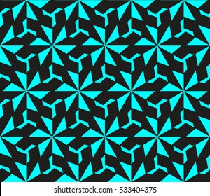 Geometric shape abstract vector illustration. Seamless pattern.
