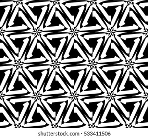Geometric shape abstract vector illustration. Seamless pattern.
