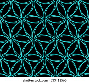 Geometric shape abstract vector illustration. Seamless pattern.

