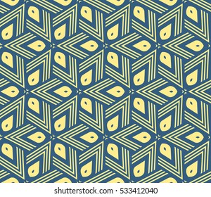 Geometric shape abstract vector illustration. Seamless pattern.
