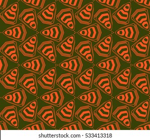 Geometric shape abstract vector illustration. Seamless pattern.