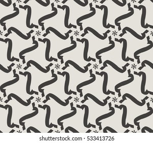 Geometric shape abstract vector illustration. Seamless pattern.