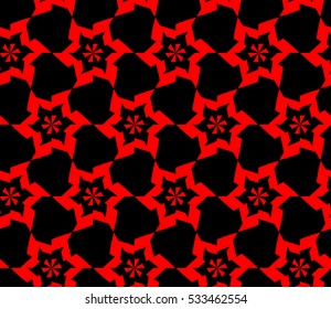 Geometric shape abstract vector illustration. Seamless pattern.
