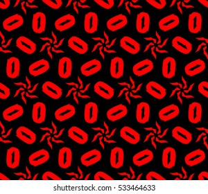 Geometric shape abstract vector illustration. Seamless pattern.