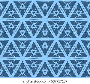Geometric shape abstract vector illustration. Seamless pattern.