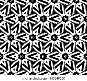 Geometric shape abstract vector illustration. Seamless pattern.